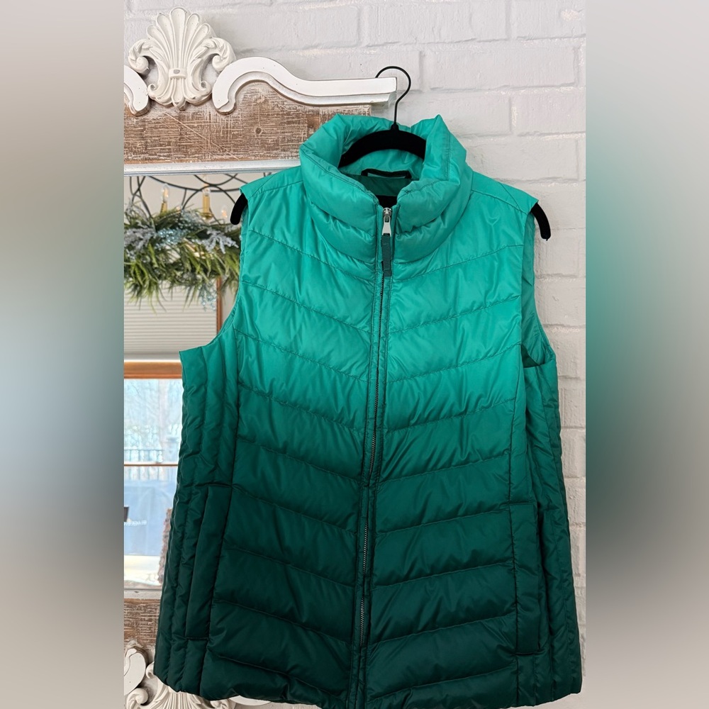 Talbots Teal Puffer Vest